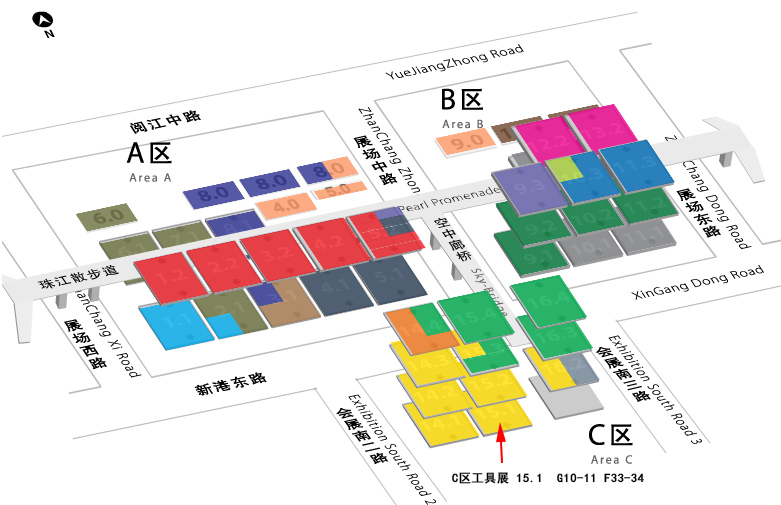 展位.jpg YH533388银河工具诚邀您参加第120届广交会(图2)